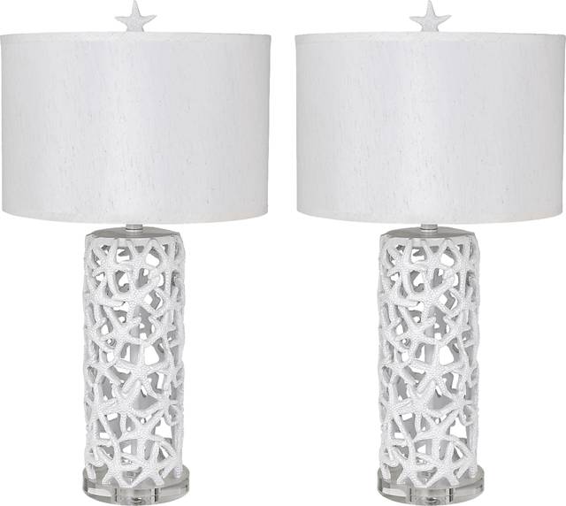 Cruiser Gate White Lamp Set of 2 - Thumbnail - Image 1