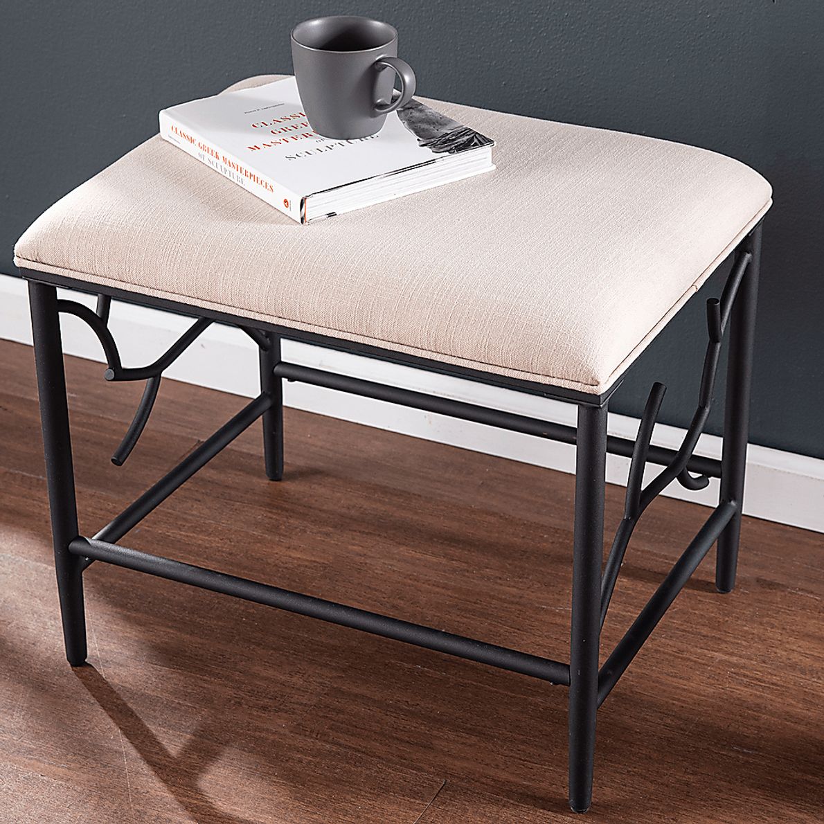 Crumhorn White Accent Bench