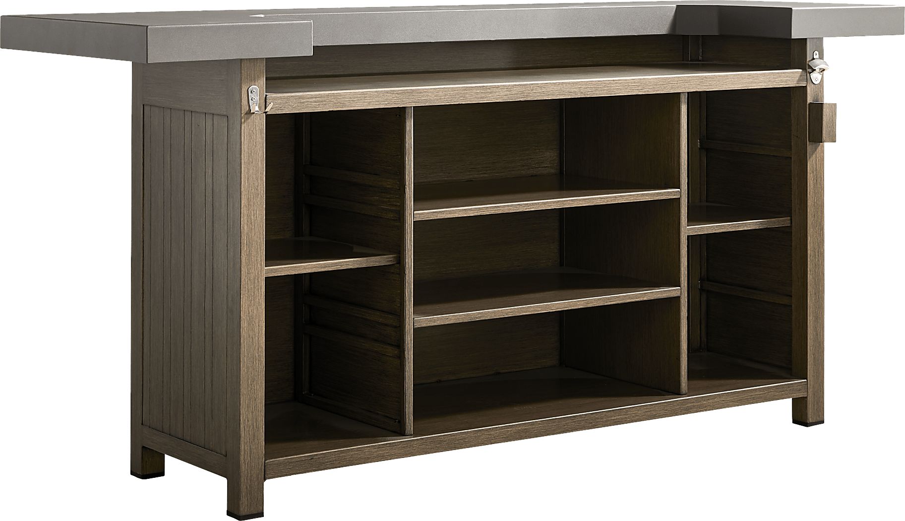 Cruz Brown 3 Pc Outdoor Bar Set - Thumbnail 5