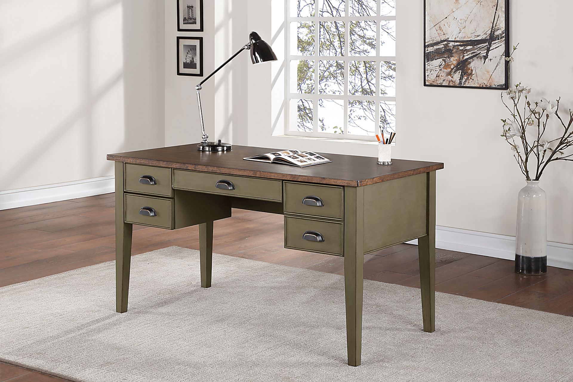 Cryer Green Desk - Image 6