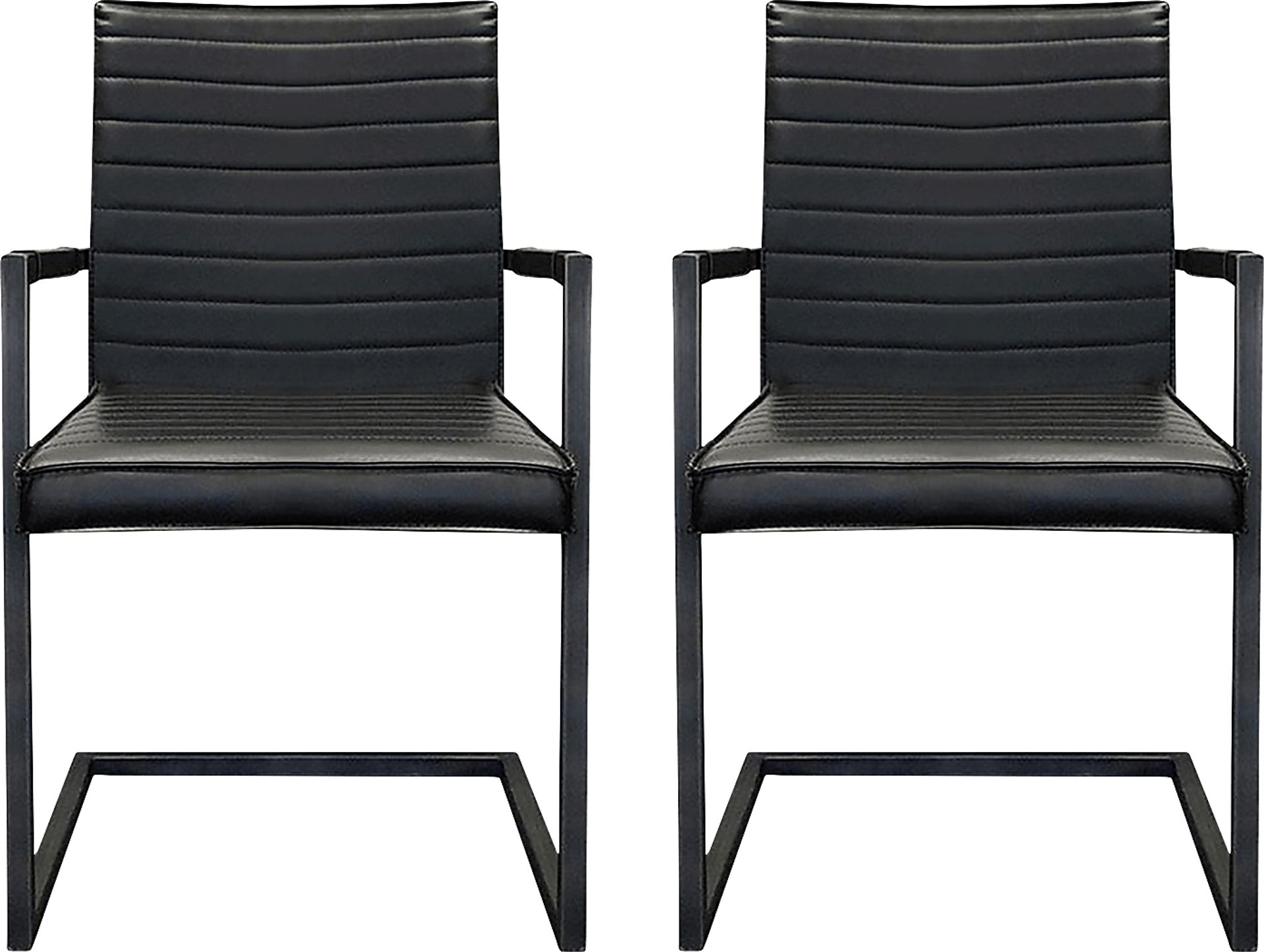 Crysda Black Dining Chair, Set of 2 - Image 1