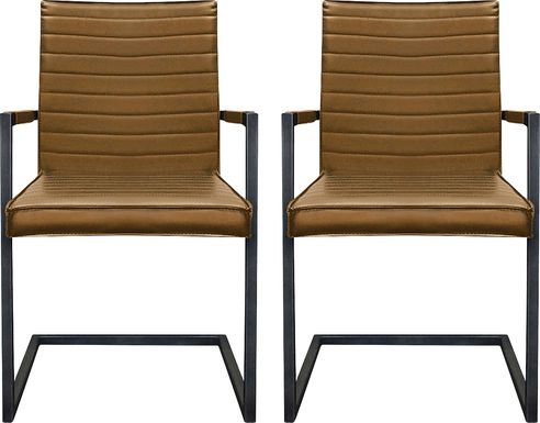 Crysda Brown Dining Chair, Set of 2