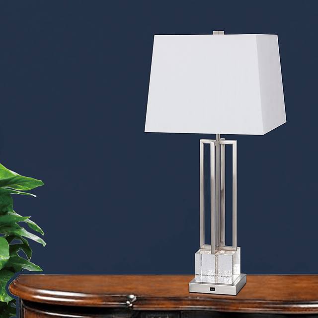 Crystal Falls Silver Lamp - Thumbnail - Image 2