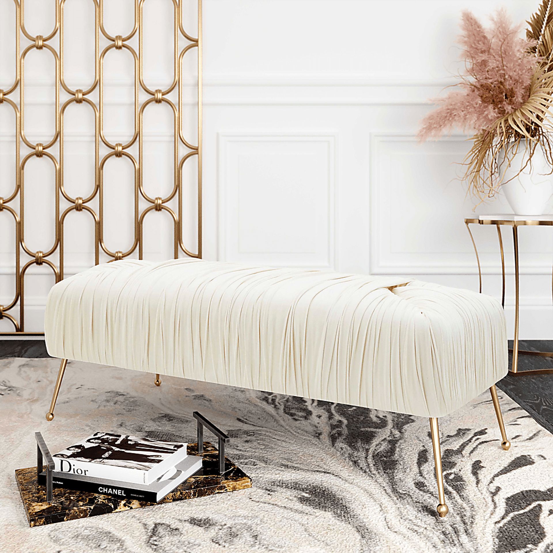 Crystaliesse Beige Bench - Image 5