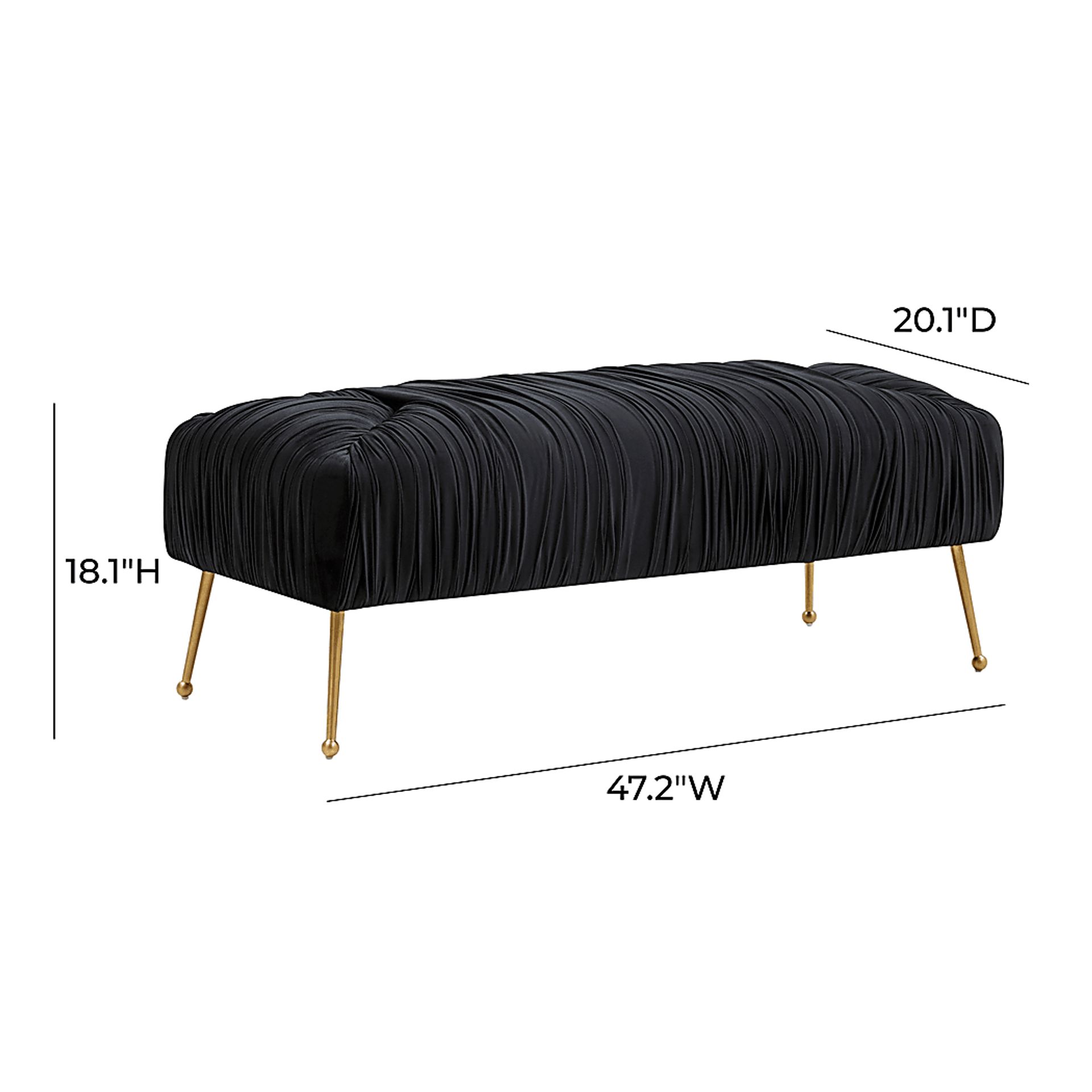 Crystaliesse Black Bench - Image 6