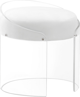 Crystalview Clear Acrylic Accent Stool
