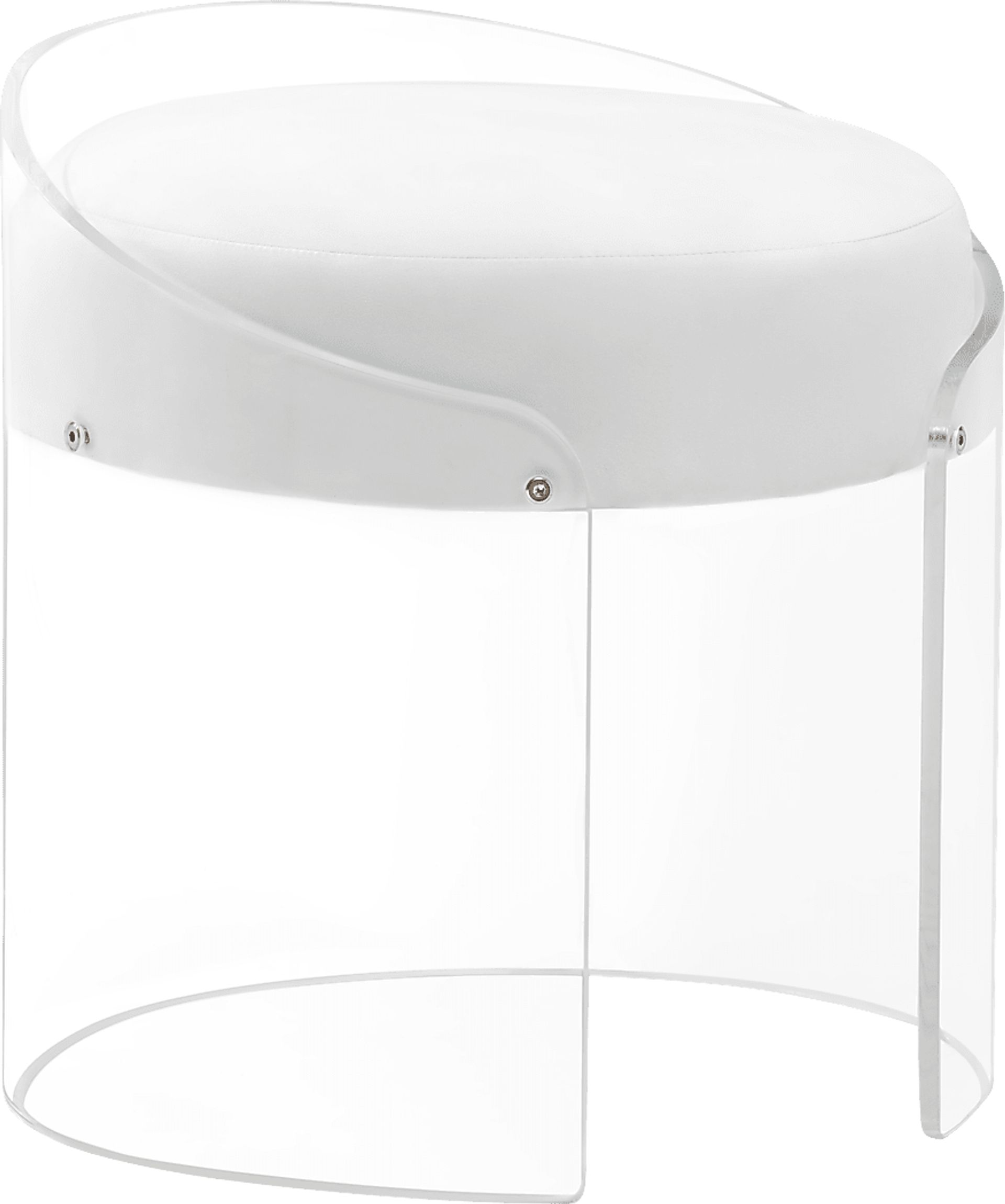Crystalview Clear Acrylic Accent Stool - Image 1