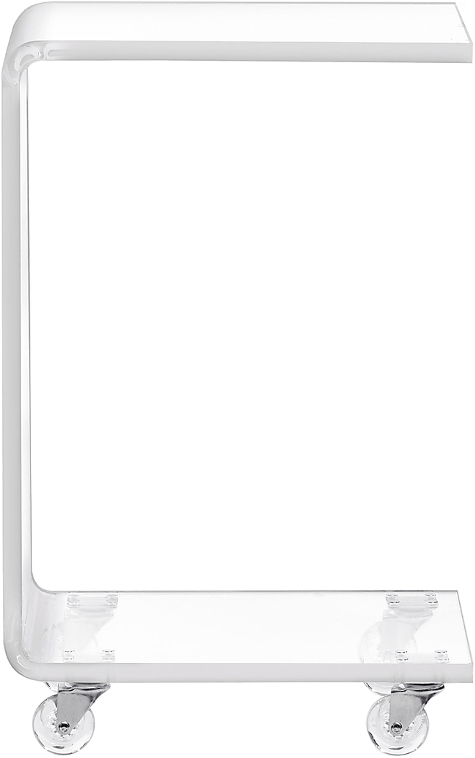 Crystalview Clear Chairside Table - Image 2