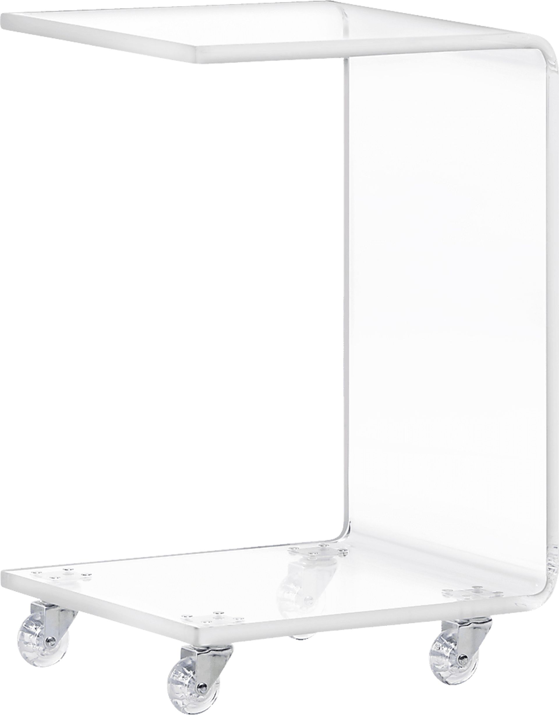 Crystalview Clear Chairside Table - Image 1