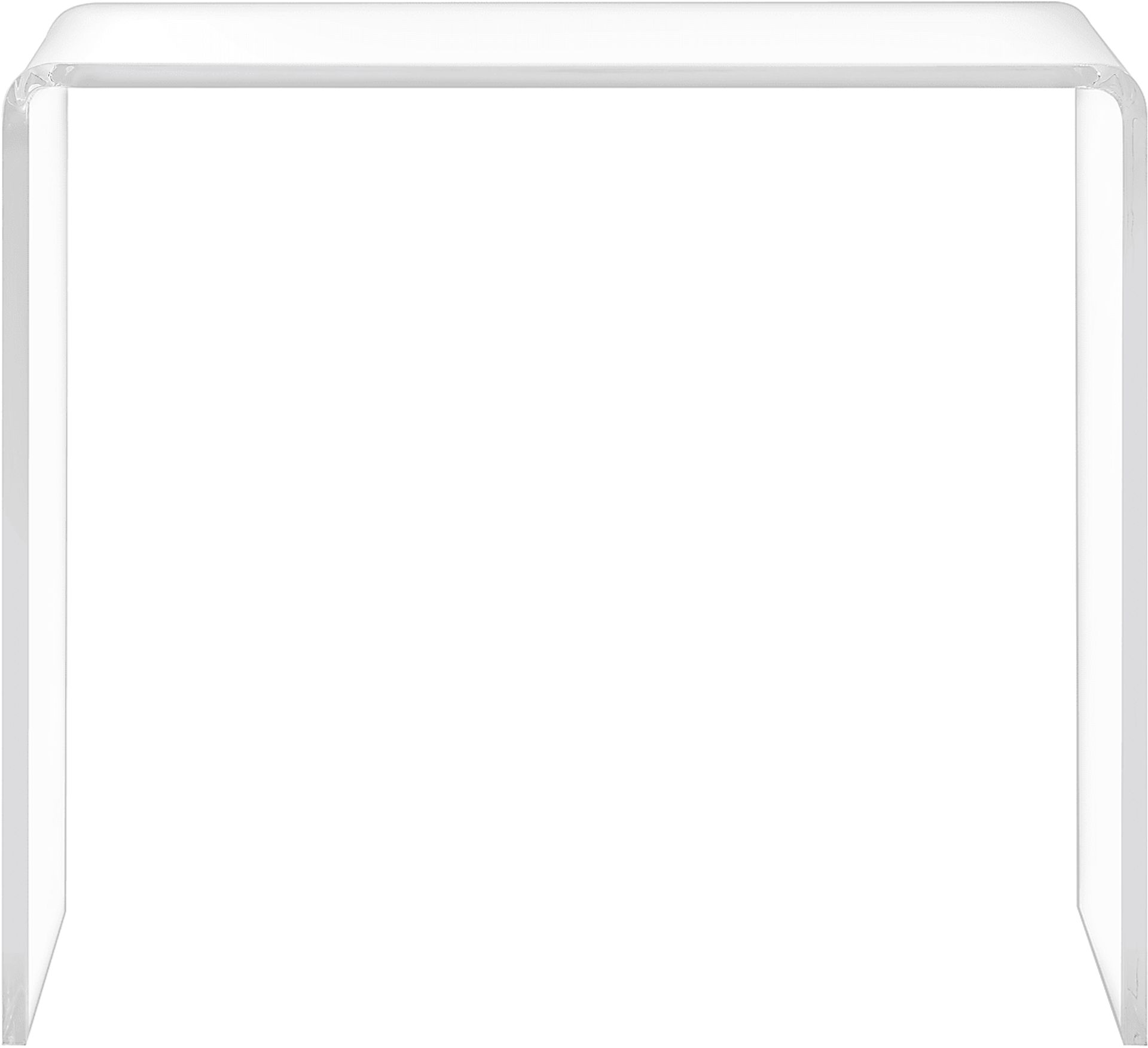 Crystalview Clear Desk - Image 2