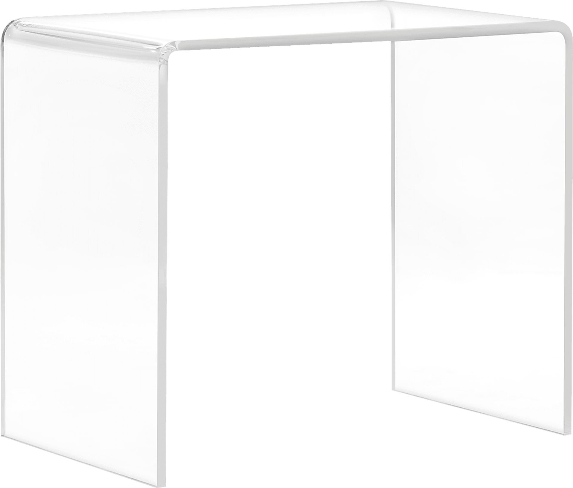 Crystalview Clear Desk - Image 1