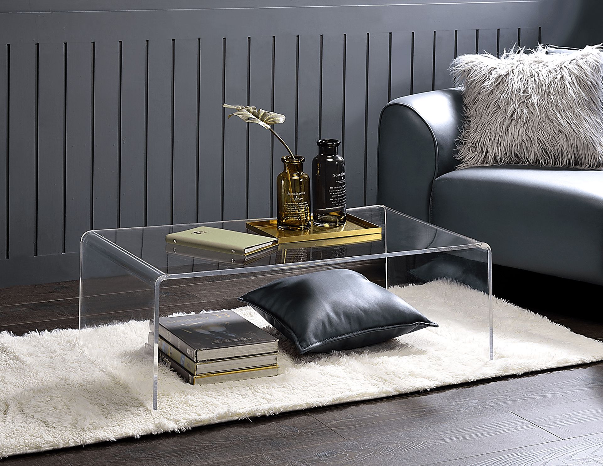 Crystalview Clear Small Cocktail Table - Image 3