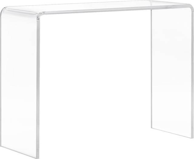 Crystalview Clear Sofa Table - Thumbnail - Image 1