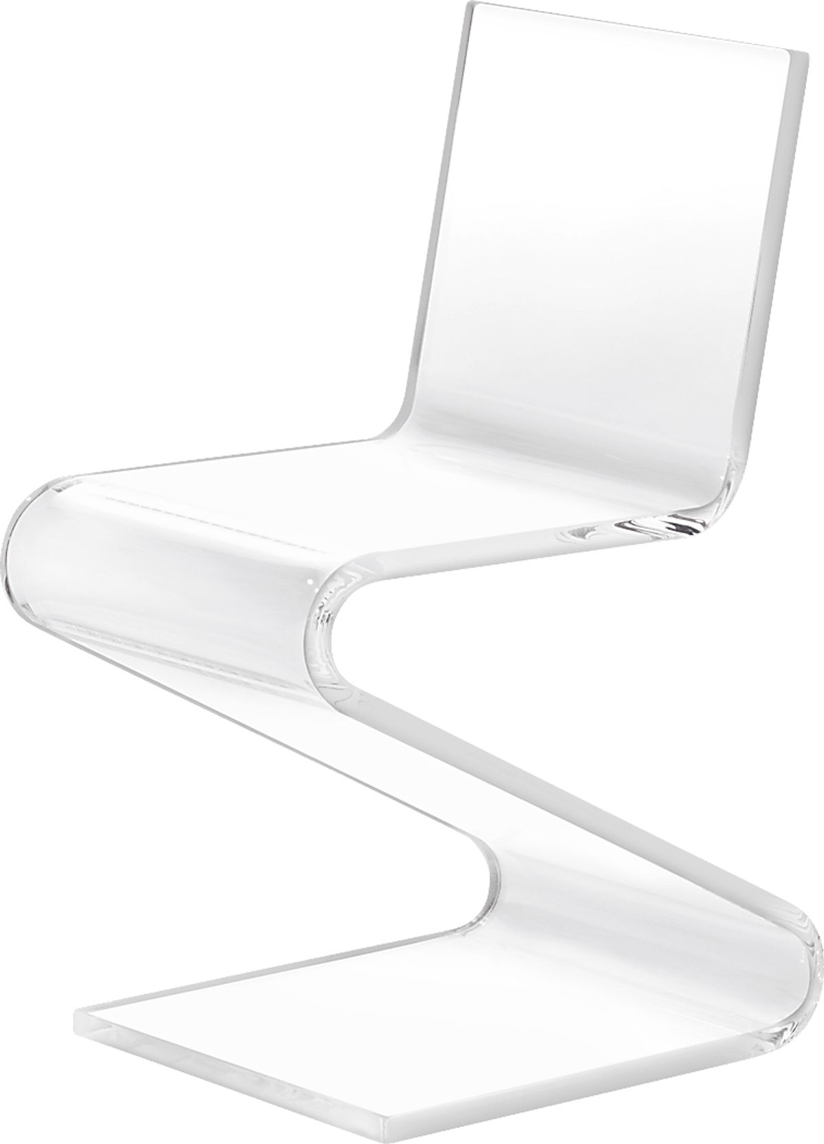 Crystalview Clear White Acrylic Fabric Accent Chair Rooms to Go