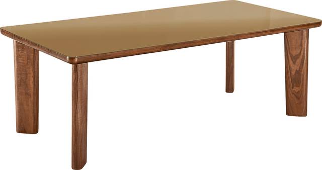 Crystalware Brown Rectangle Dining Table - Thumbnail - Image 1