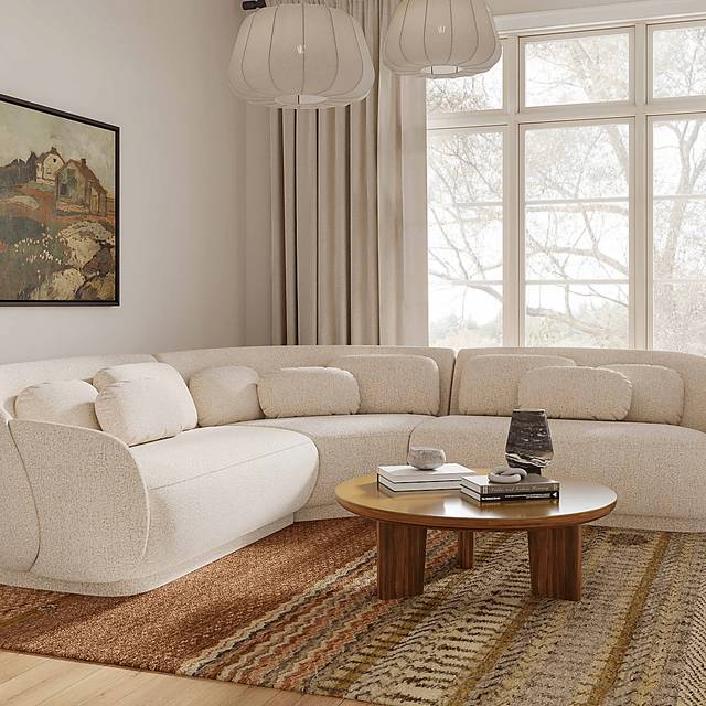 Crystalware Brown Round Cocktail Table - Thumbnail - Image 2