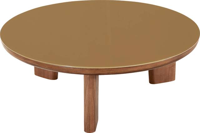 Crystalware Brown Round Cocktail Table - Thumbnail - Image 3