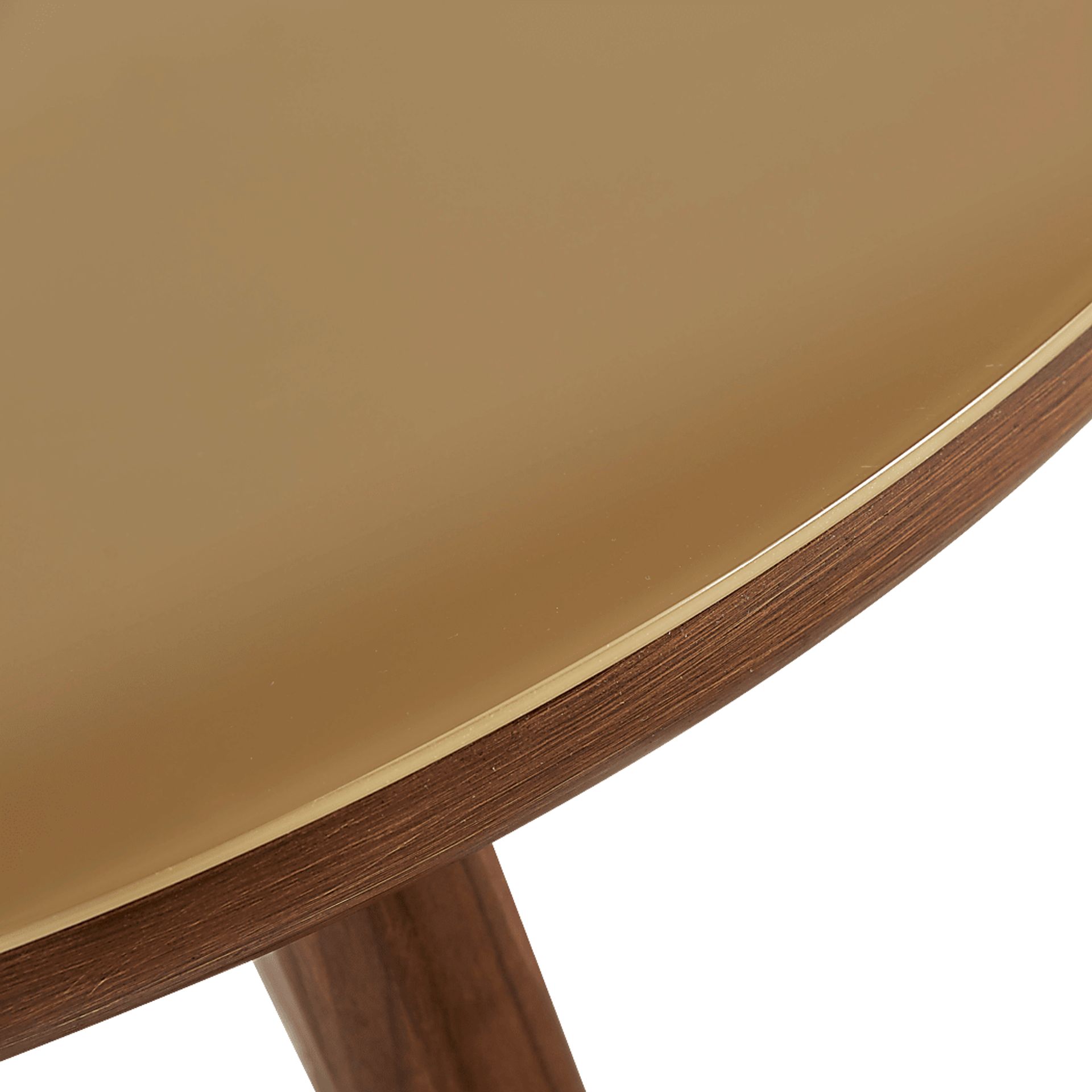 Crystalware Brown Round Dining Table - Image 4