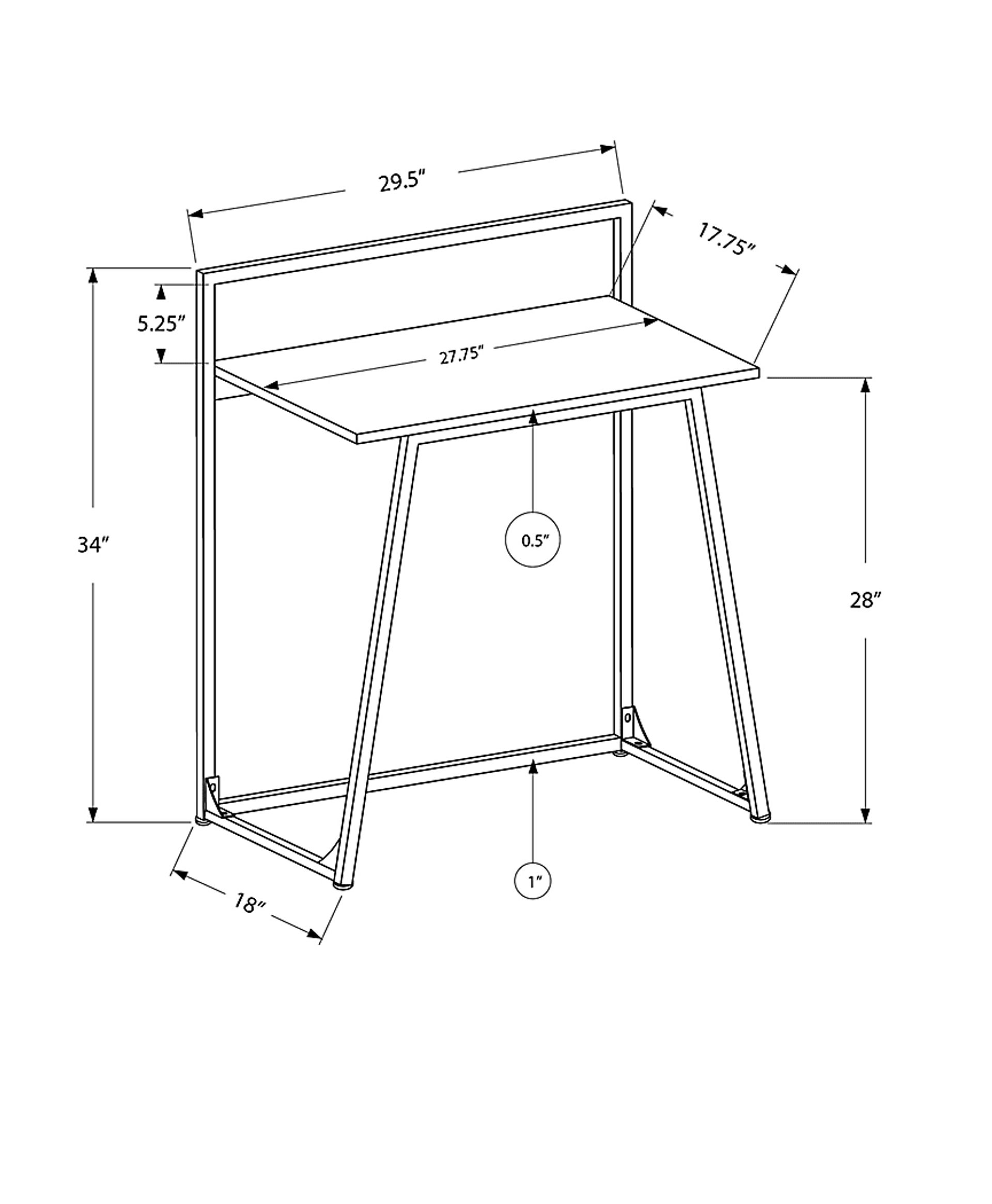 Crystalway White Desk - Image 4