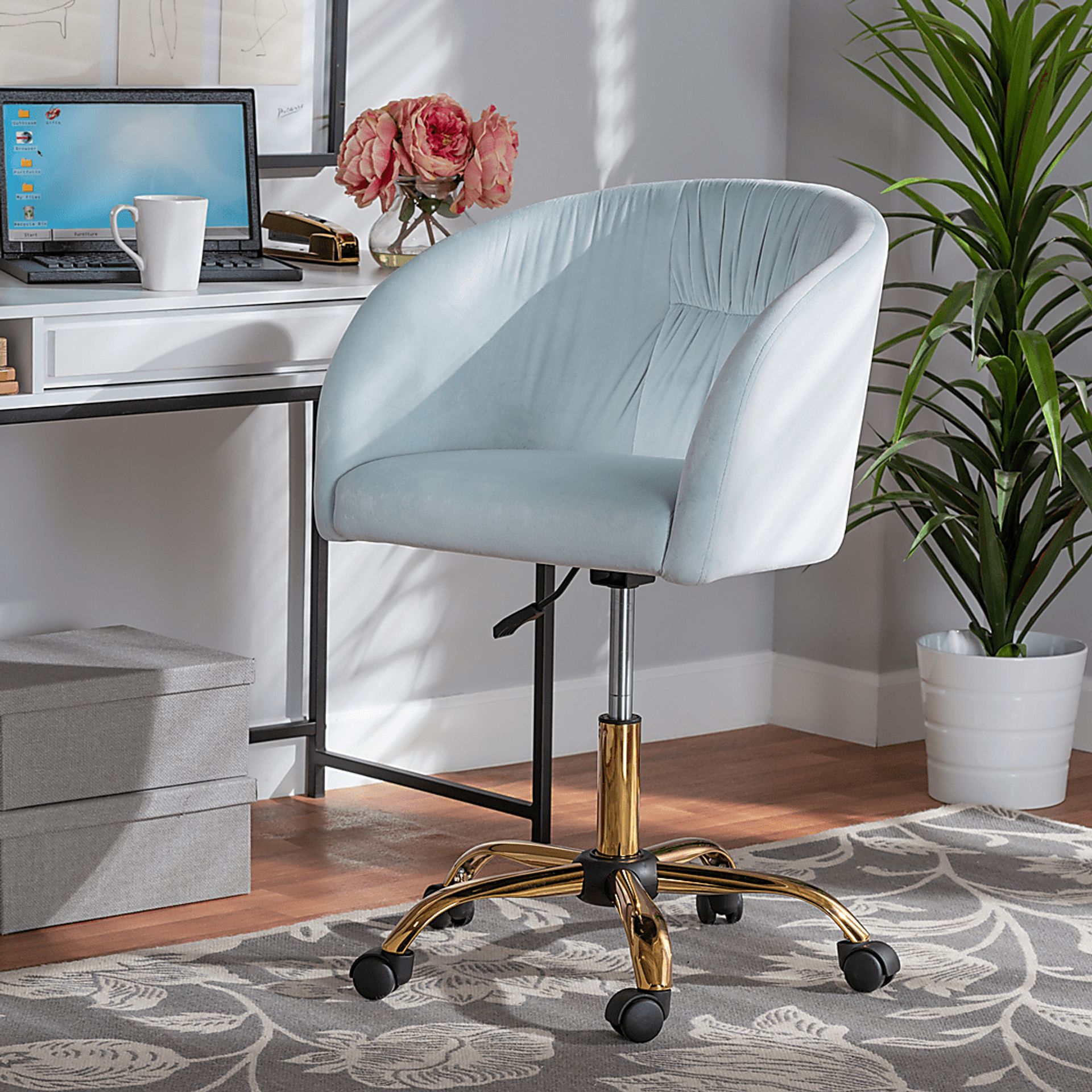 Cubbedge Blue Office Chair - Image 2