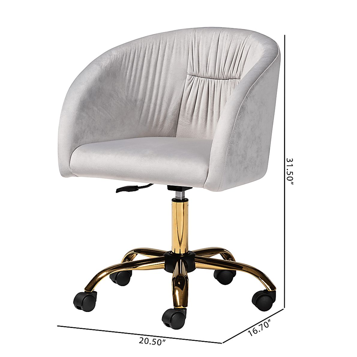 Cubbedge Gray Office Chair