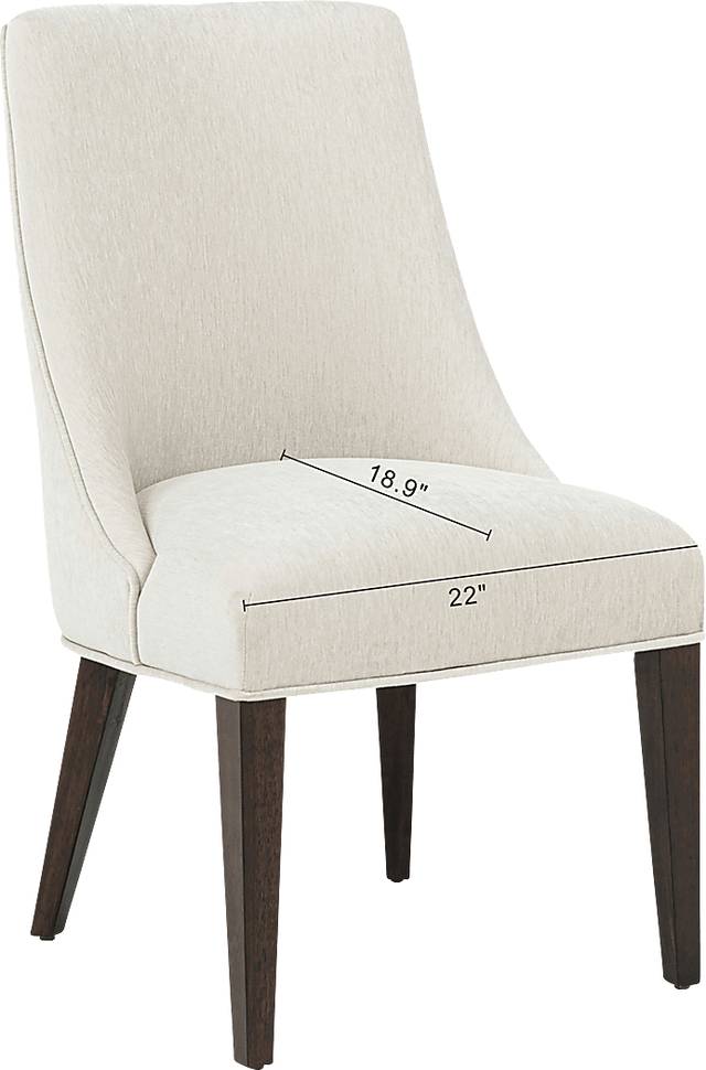 Cubecast Cream Dining Chair, Set of 2 - Thumbnail - Image 10