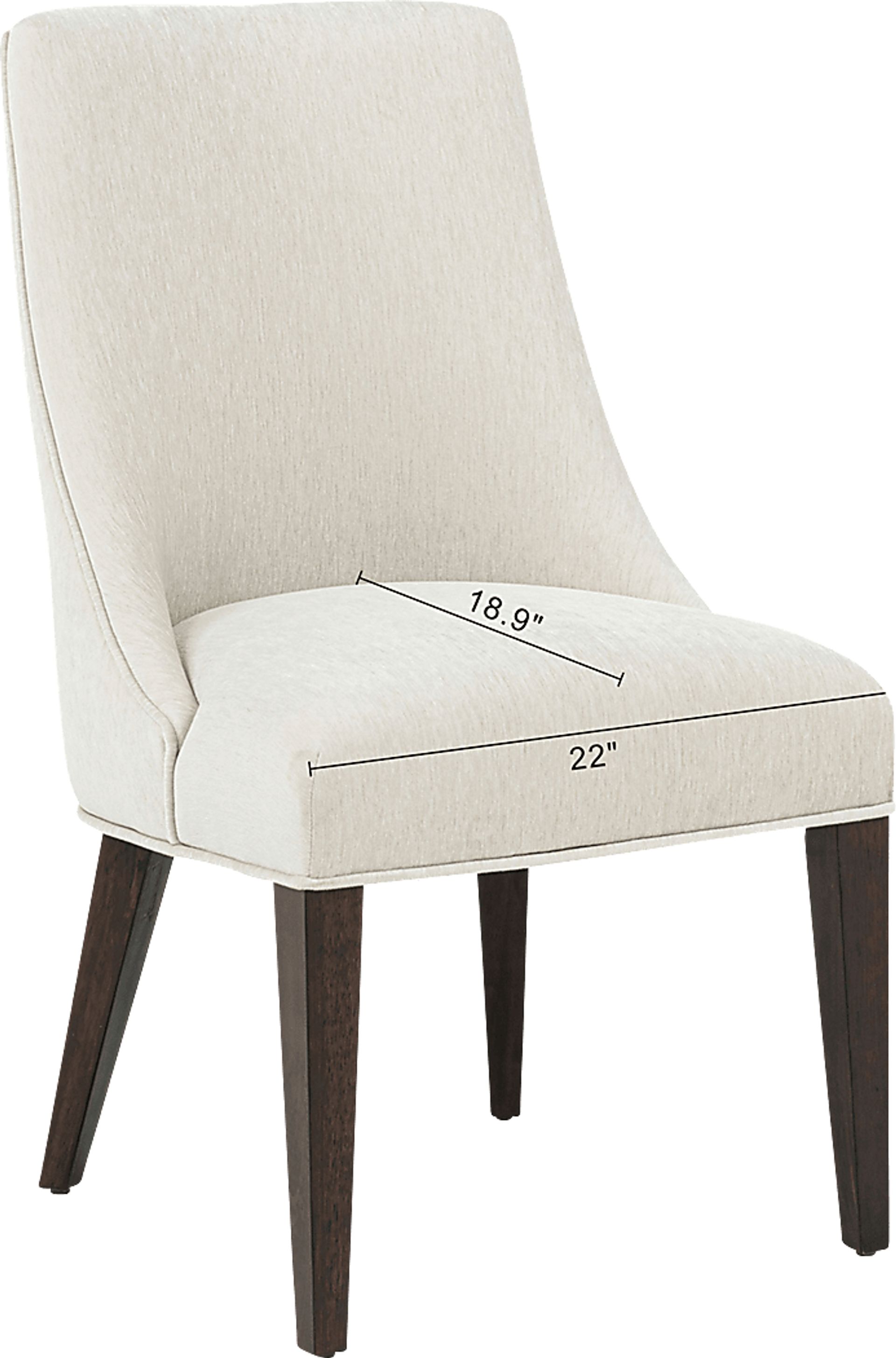 Cubecast Cream Dining Chair, Set of 2 - Image 10