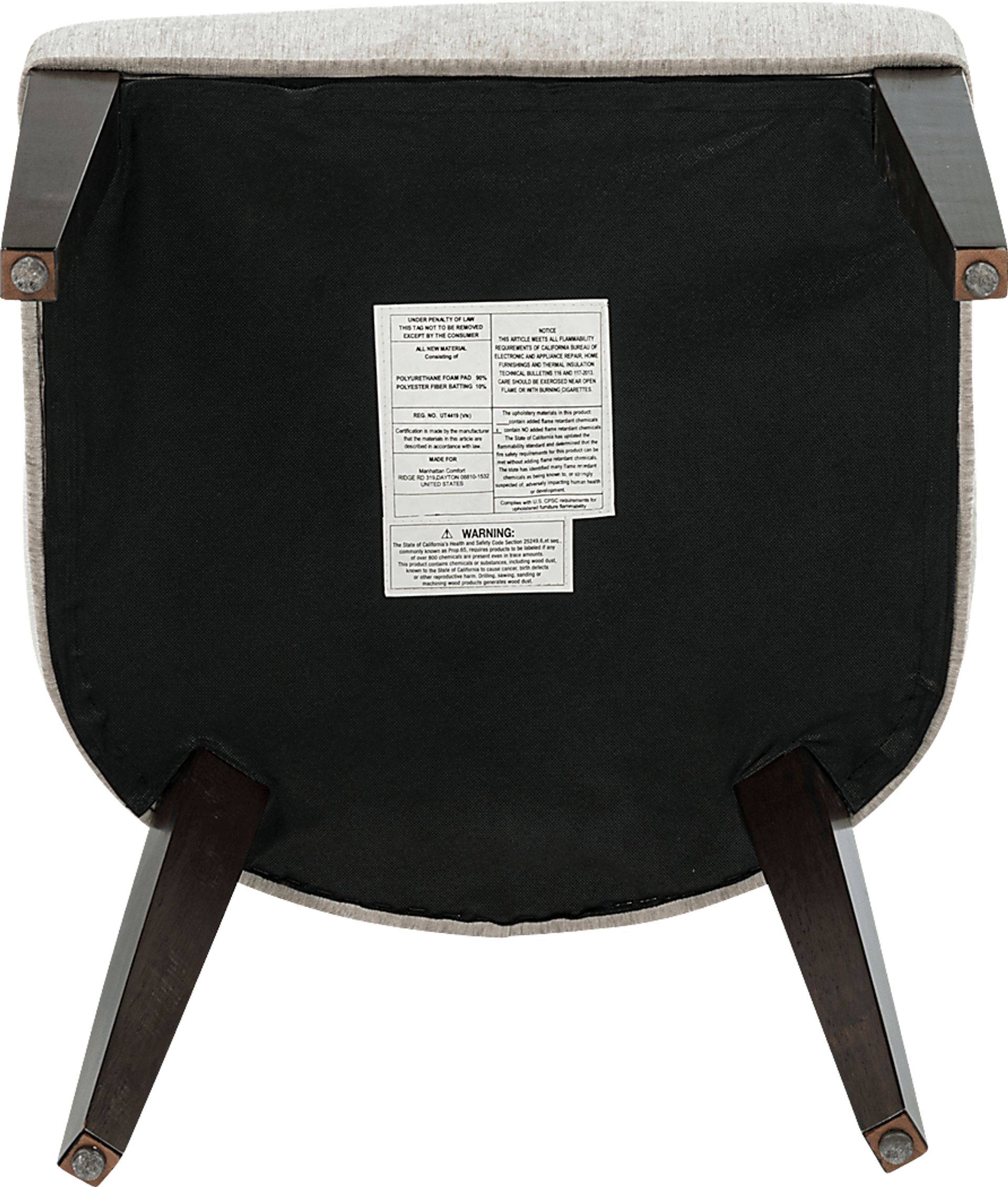 Cubecast Taupe Dining Chair, Set of 2 - Image 3