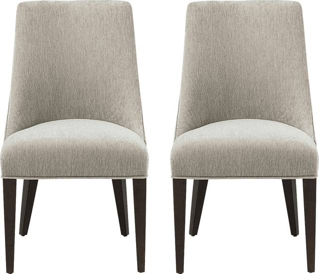 Cubecast Taupe Dining Chair, Set of 2 - Thumbnail - Image 1