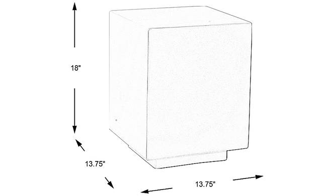 Dimension Image. Please refer to the Dimension Tab on this page for dimension details.