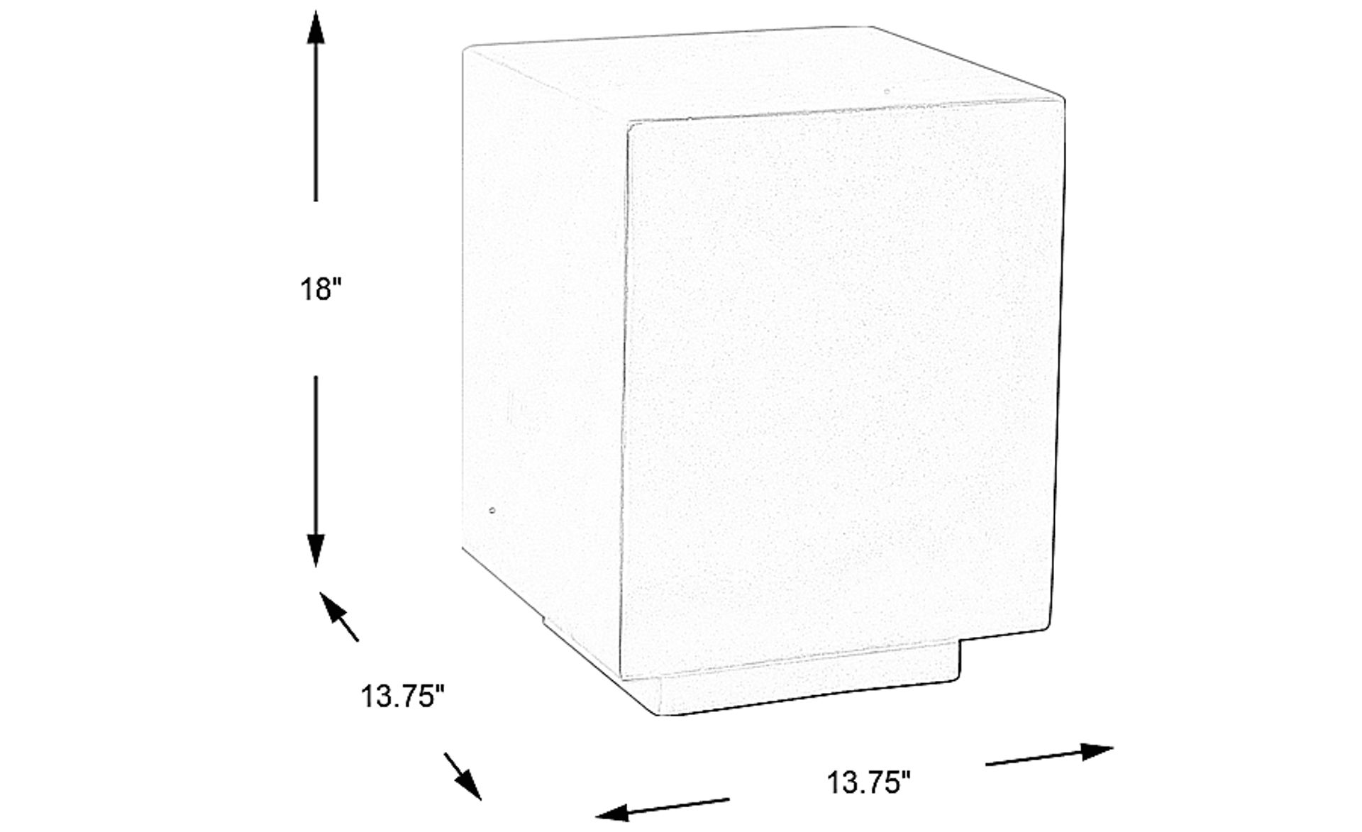 Dimension Image. Please refer to the Dimension Tab on this page for dimension details.