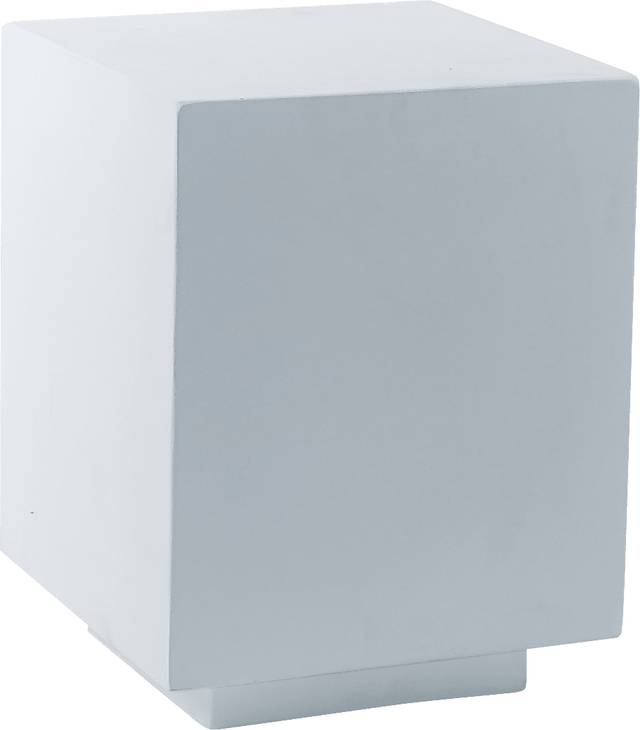 Outdoor Cubos White Garden Stool - Thumbnail - Image 1