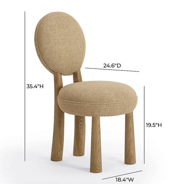 Cubrews Brown Dining Chair - Thumbnail - Image 2