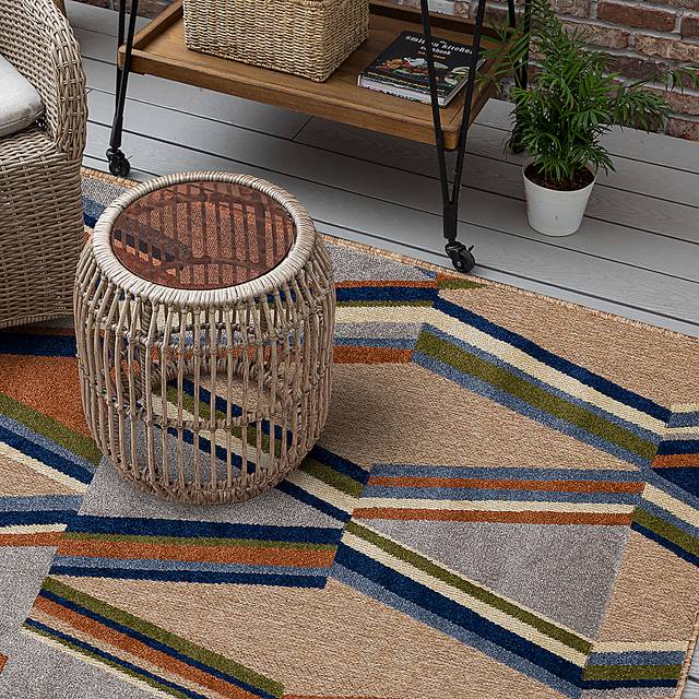 Cudsay Coast Multi 6' x 9' Indoor/Outdoor Rug - Thumbnail - Image 2