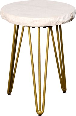 Cullipher White Accent Table