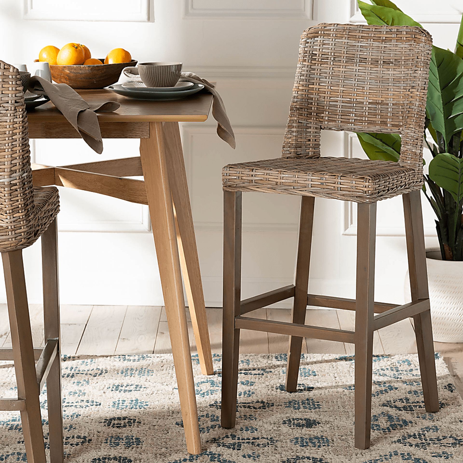 Cullop Taupe Barstool - Image 2
