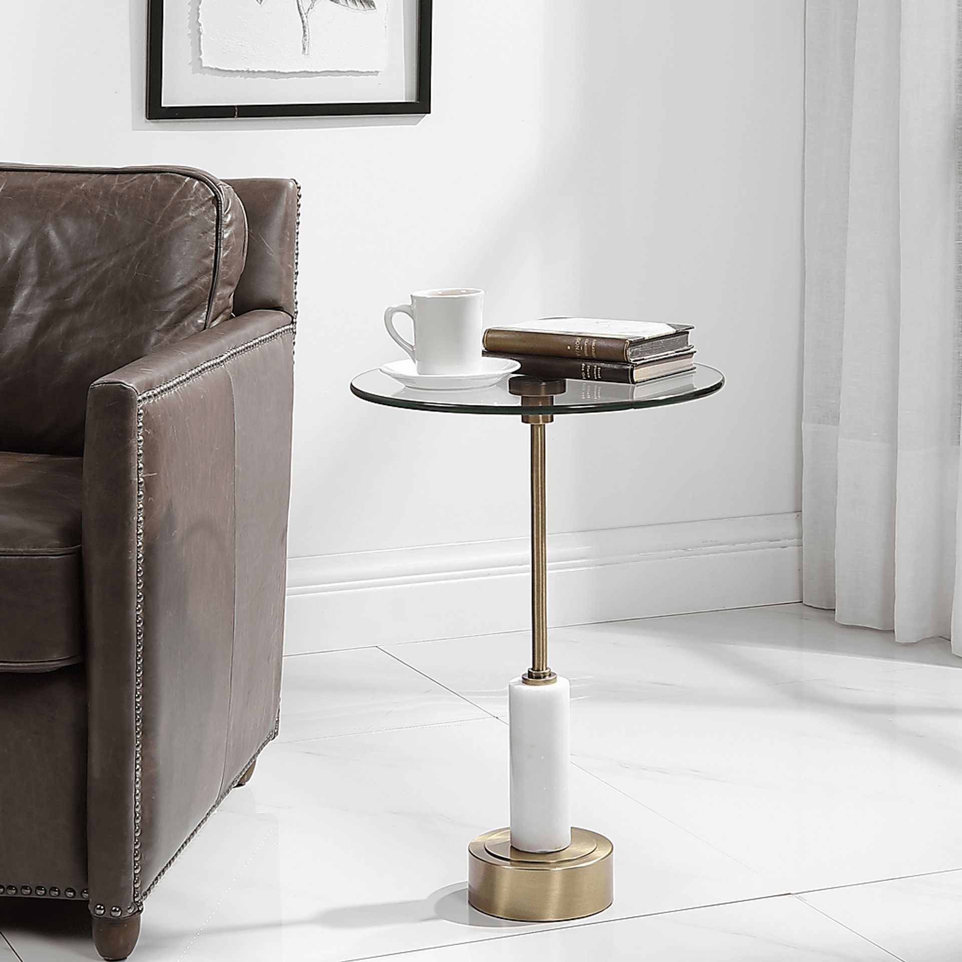 Culverstone Brass Accent Table - Image 4