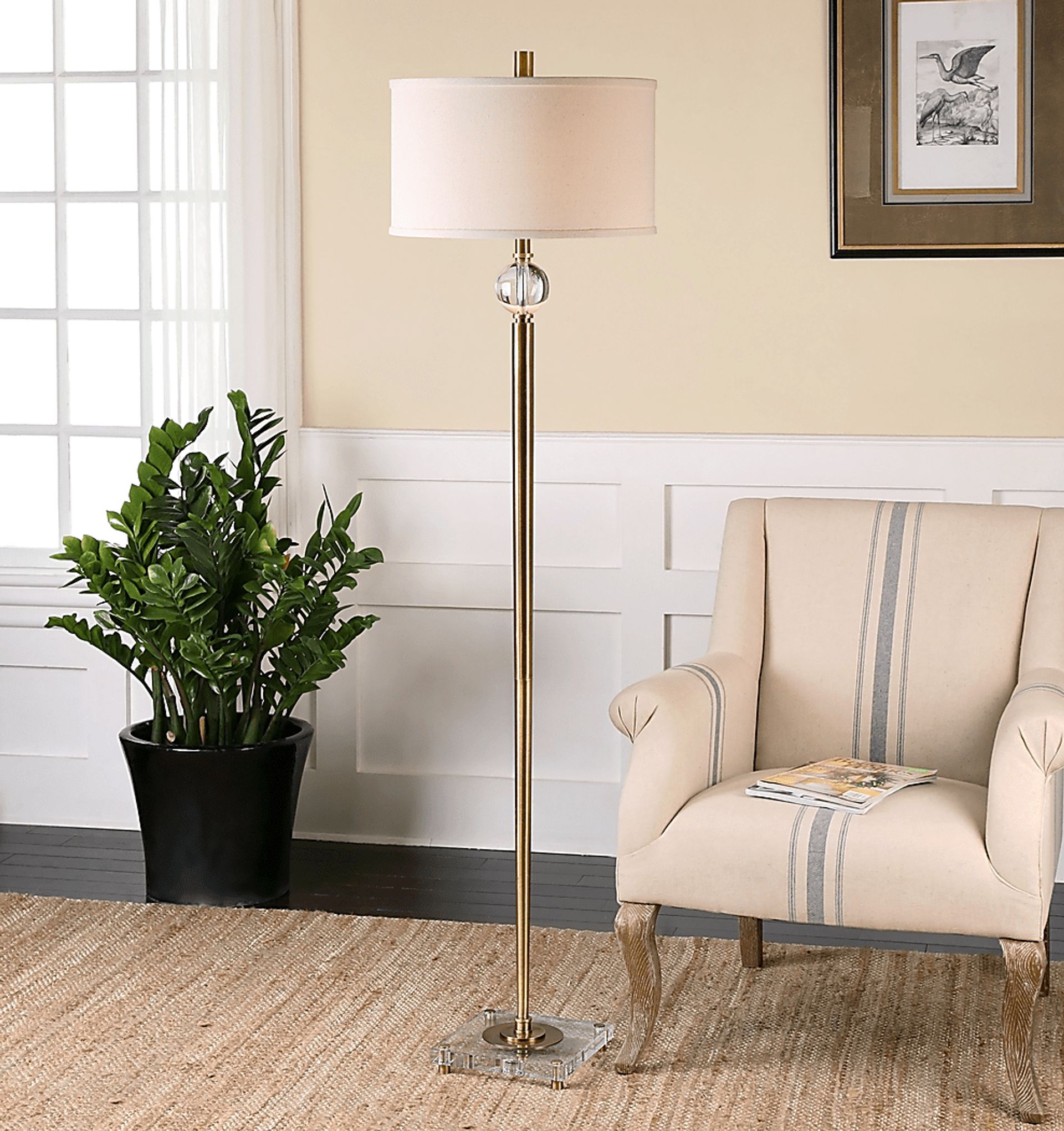 Cumberland Brass Floor Lamp - Image 2