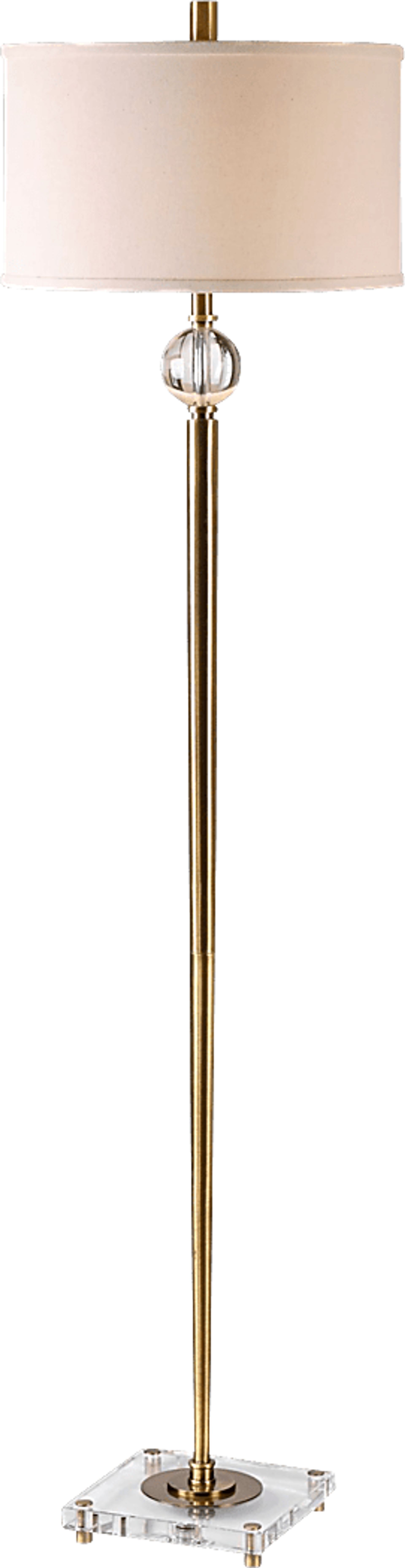 Cumberland Brass Floor Lamp - Image 1