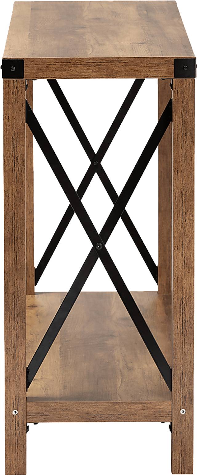 Cunha Brown Sofa Table - Thumbnail - Image 5