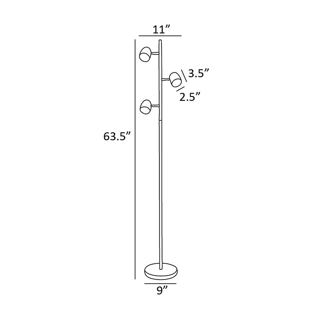 Cunningham Court Black Floor Lamp
