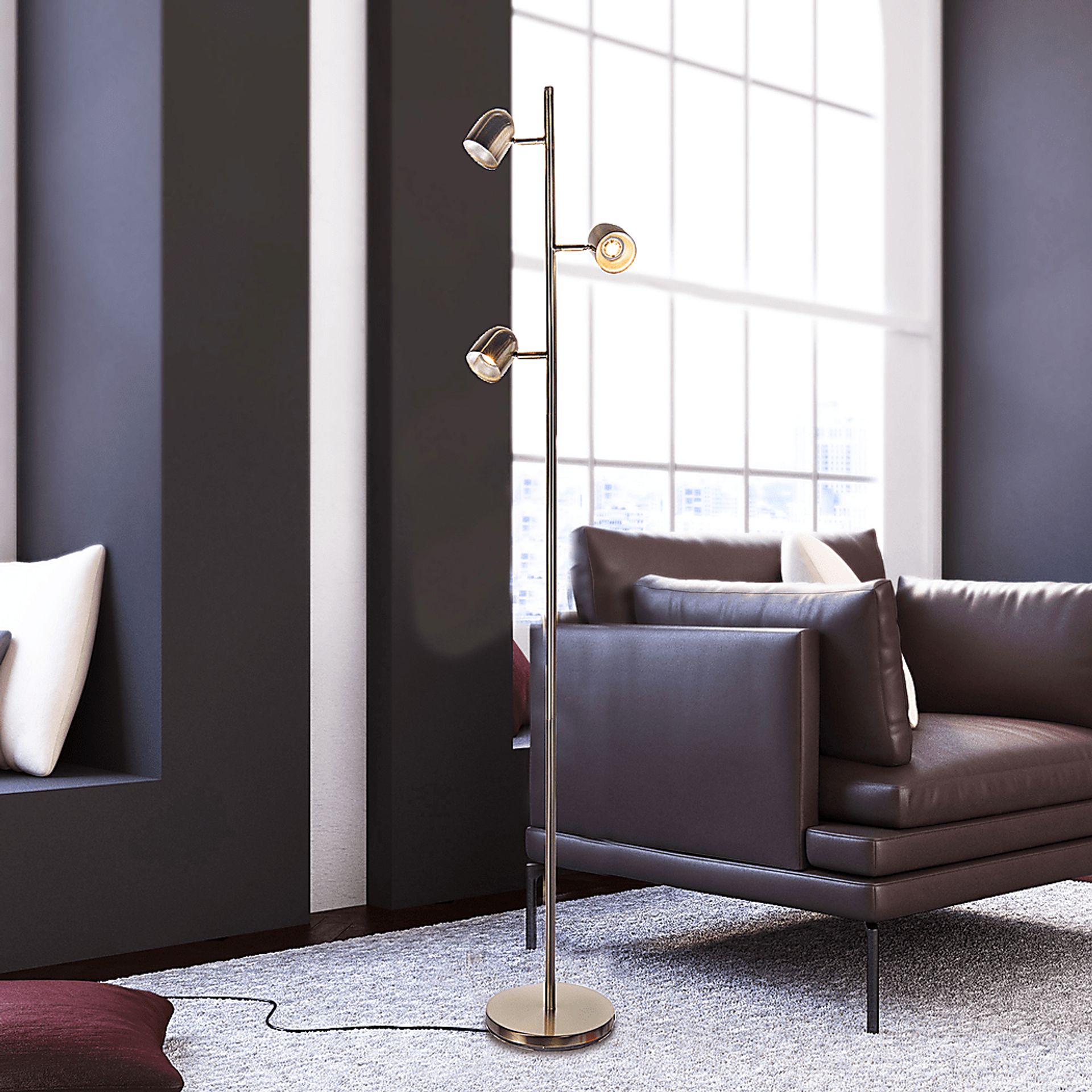 Cunningham Court Brass Floor Lamp - Image 2
