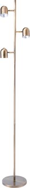 Cunningham Court Brass Floor Lamp