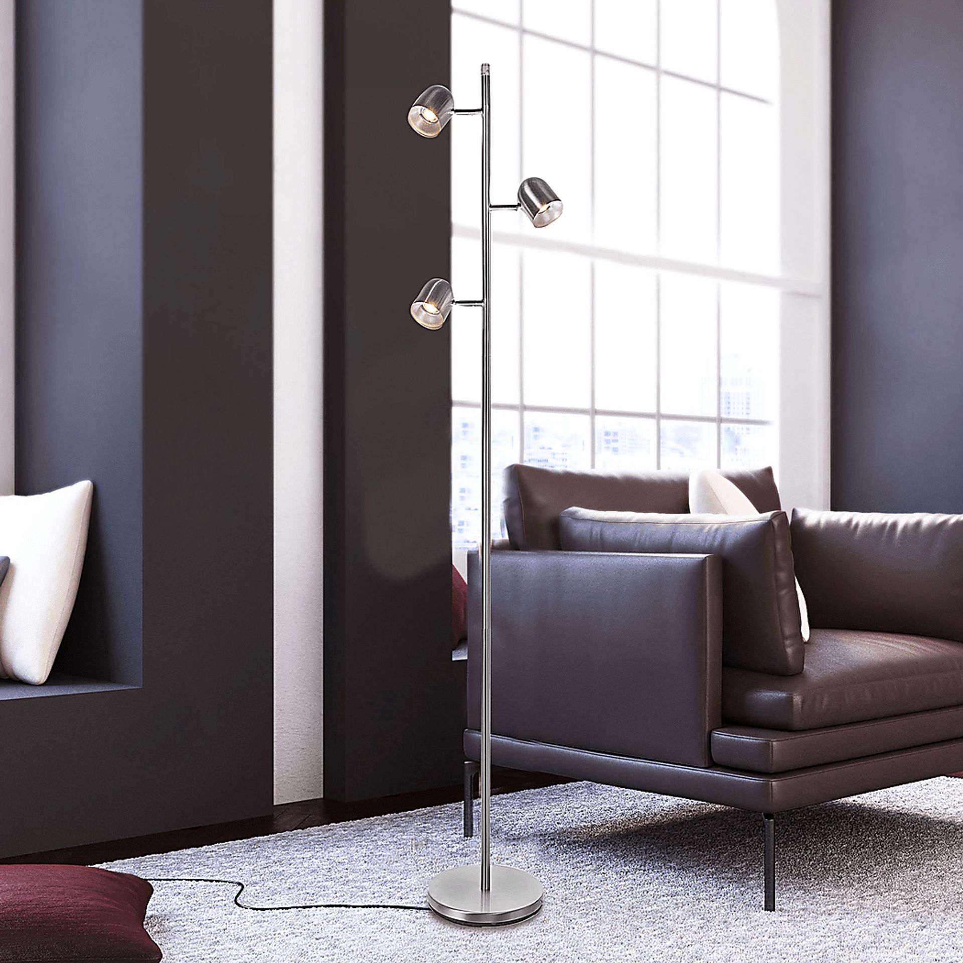 Cunningham Court Nickel Floor Lamp - Image 2