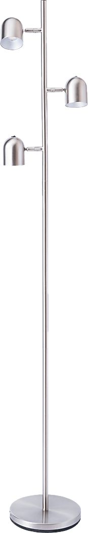 Cunningham Court Nickel Floor Lamp