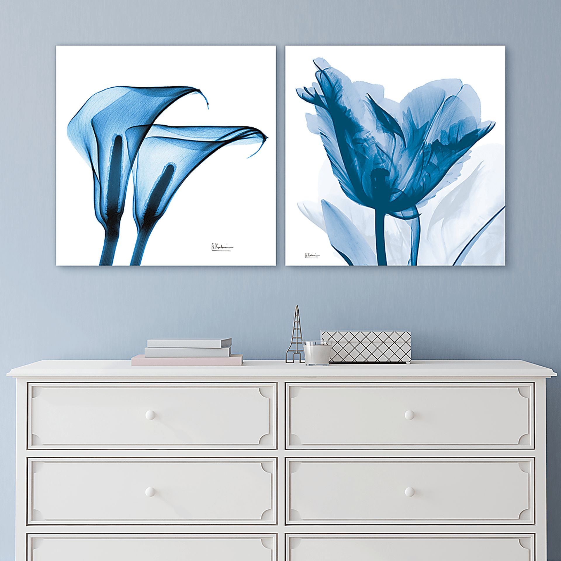 Curnutt Blue Artwork, Set of 2 - Image 2