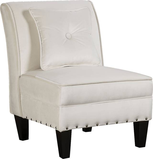 Curran White Accent Chair - Thumbnail - Image 1