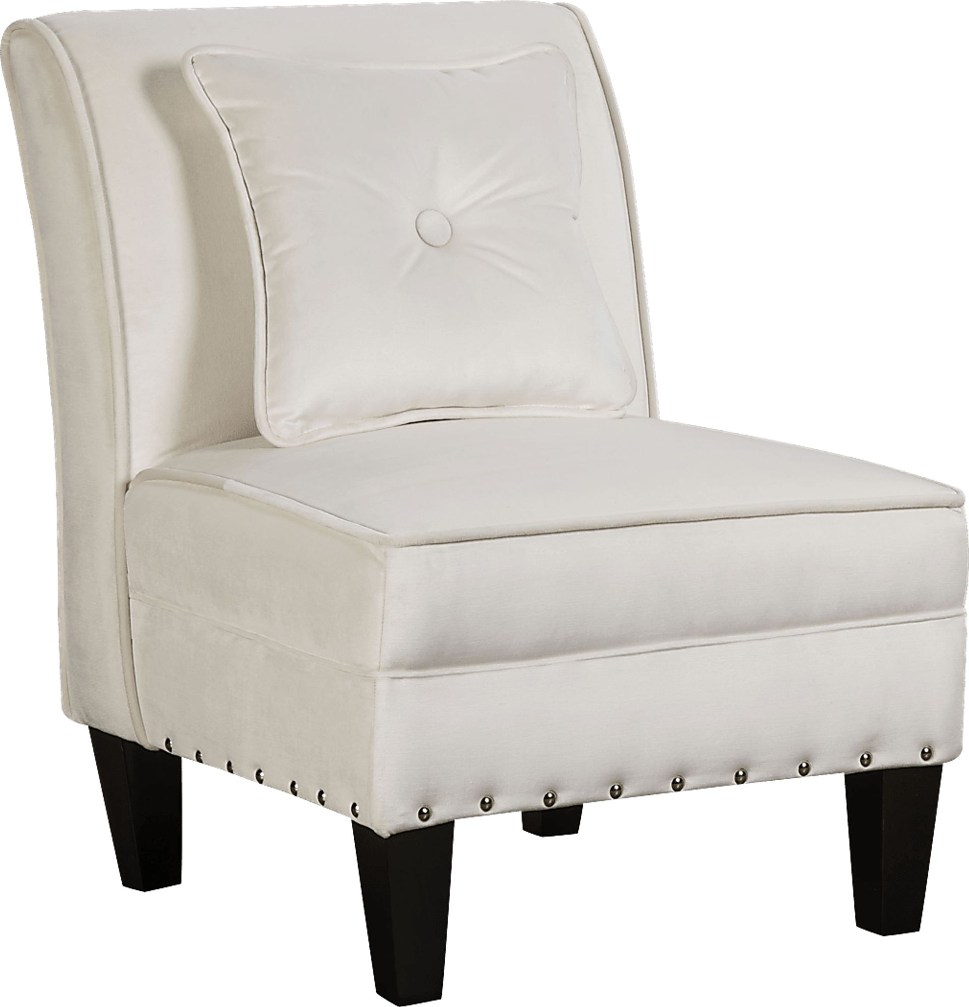 Curran White Accent Chair - Image 1