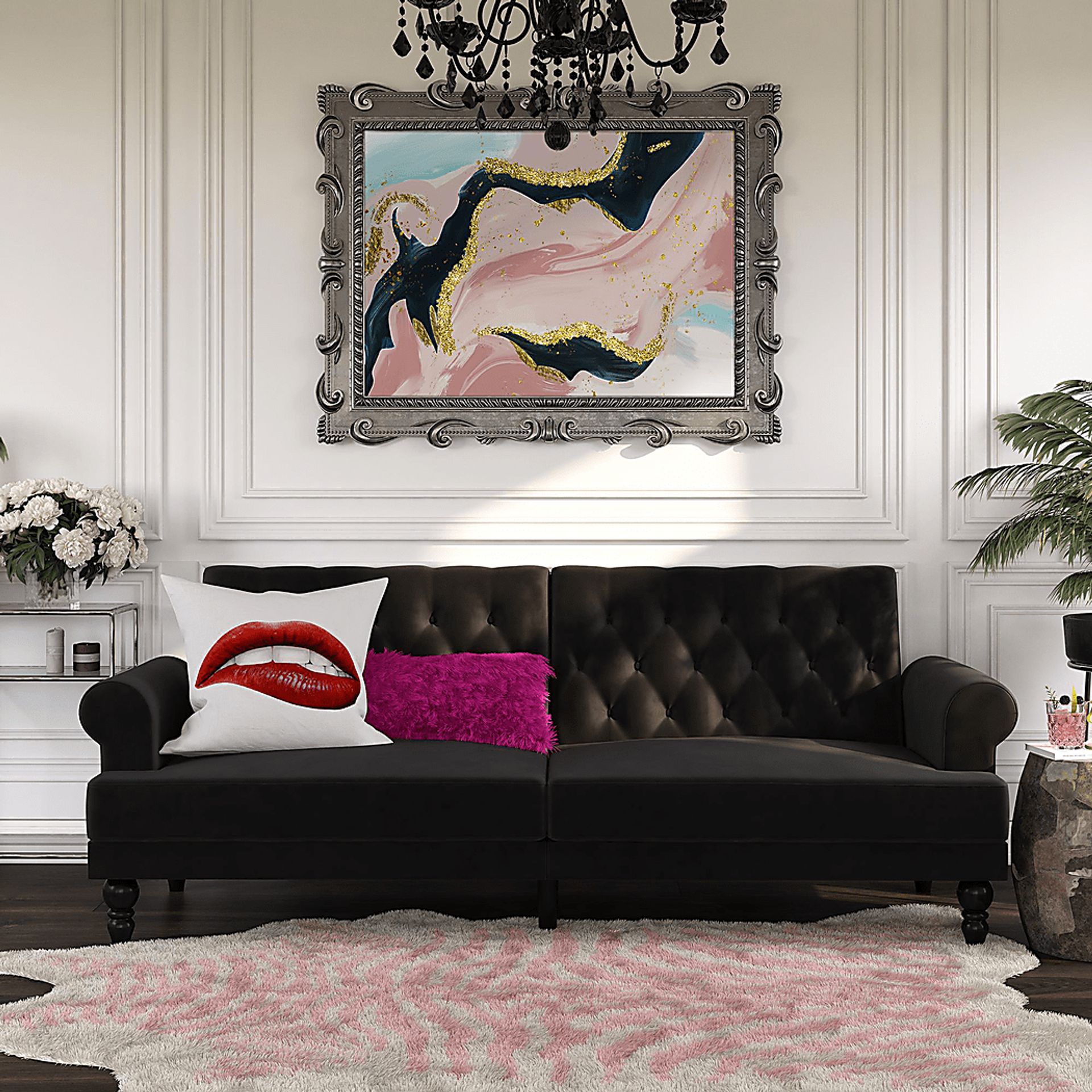 Curritock Black Futon - Image 2