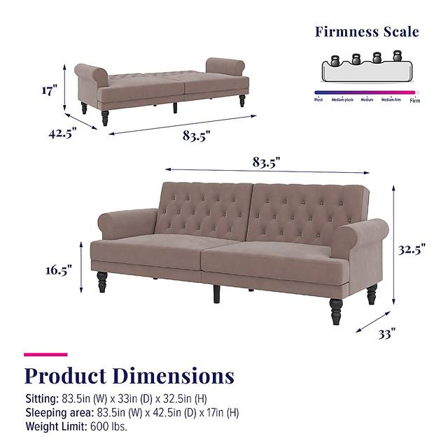 Curritock Blush Futon - Thumbnail - Image 18